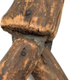 One Armed But Very Beautiful 19th Century Wood and Tin Articulated Figure