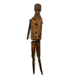 One Armed But Very Beautiful 19th Century Wood and Tin Articulated Figure
