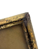 Early, Small Floral Theorem on Velvet in Period Frame with Gold Mat