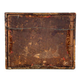 Early, Small Floral Theorem on Velvet in Period Frame with Gold Mat