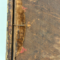 Early, Small Floral Theorem on Velvet in Period Frame with Gold Mat