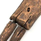 One Armed But Very Beautiful 19th Century Wood and Tin Articulated Figure