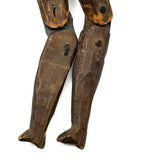 One Armed But Very Beautiful 19th Century Wood and Tin Articulated Figure