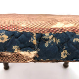 Much Loved 19th Century Cricket Stool in Early Calicos