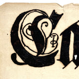 Calender, 1856, Dramatically Inked Fraktur Bookplate