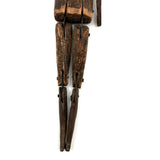 One Armed But Very Beautiful 19th Century Wood and Tin Articulated Figure