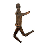 One Armed But Very Beautiful 19th Century Wood and Tin Articulated Figure