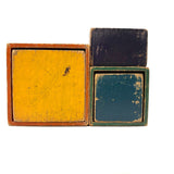 Excellent Old Painted Wood Nesting / Stacking Box Set with Jointed Corners, Beautifully Aged