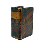 Very Wonderful 19th Century Paint Decorated Treen Book Box with Slide Opening, Signed Mark Bailey