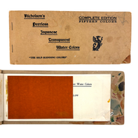 SOLD Lovely (and Usable) Booklet of Nicholson's Peerless Japanese Transparent Watercolors
