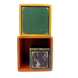 Excellent Old Painted Wood Nesting / Stacking Box Set with Jointed Corners, Beautifully Aged