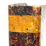 Very Wonderful 19th Century Paint Decorated Treen Book Box with Slide Opening, Signed Mark Bailey