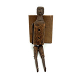 One Armed But Very Beautiful 19th Century Wood and Tin Articulated Figure