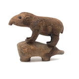 Homely Sweet Pair of Worn Wooden Animals