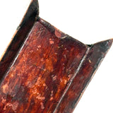 Very Wonderful 19th Century Paint Decorated Treen Book Box with Slide Opening, Signed Mark Bailey