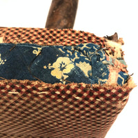 Much Loved 19th Century Cricket Stool in Early Calicos