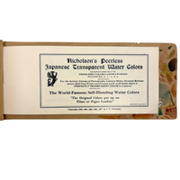SOLD Lovely (and Usable) Booklet of Nicholson's Peerless Japanese Transparent Watercolors