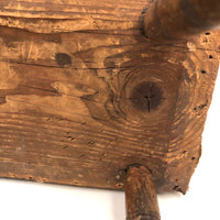 Much Loved 19th Century Cricket Stool in Early Calicos