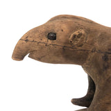 Homely Sweet Pair of Worn Wooden Animals