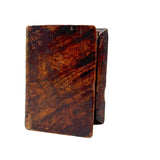 Very Wonderful 19th Century Paint Decorated Treen Book Box with Slide Opening, Signed Mark Bailey