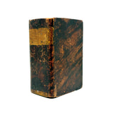 Very Wonderful 19th Century Paint Decorated Treen Book Box with Slide Opening, Signed Mark Bailey