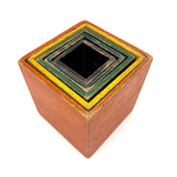 Excellent Old Painted Wood Nesting / Stacking Box Set with Jointed Corners, Beautifully Aged