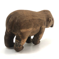 Homely Sweet Pair of Worn Wooden Animals
