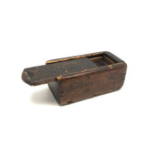 Very Unusual and Very Excellent 19th Century Folk Art Steel Dominoes in Original Custom Carved Box