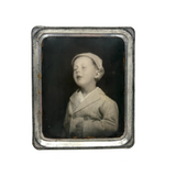 Beatific Young Boy in Suit with Eyes Closed, 1940s Photomatic, Chicago