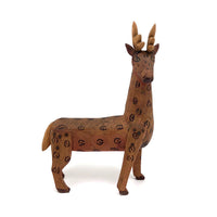 Older Mexican Folk Art Carved Deer Alebrije in the Manner of Manuel Jimenez