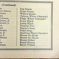 SOLD Lovely (and Usable) Booklet of Nicholson's Peerless Japanese Transparent Watercolors