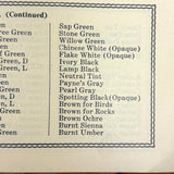 SOLD Lovely (and Usable) Booklet of Nicholson's Peerless Japanese Transparent Watercolors