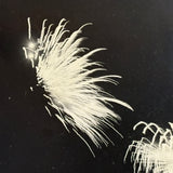 Black Sky, Exploding Fireworks, Gorgeous Earlier 20th Century Silver Print