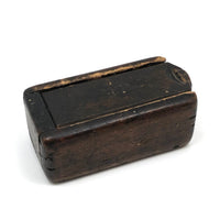Very Unusual and Very Excellent 19th Century Folk Art Steel Dominoes in Original Custom Carved Box