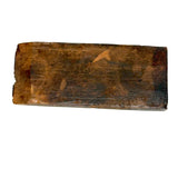 Very Wonderful 19th Century Paint Decorated Treen Book Box with Slide Opening, Signed Mark Bailey