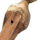 Impossibly Delicate, Beautifully Crusty Early Miniature Grodnertal Peg Doll