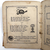 The Riddler, G.W Cottrell, Boston, 1845 - Amazing Wallpaper Covered Book of Word Puzzles