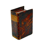 Very Wonderful 19th Century Paint Decorated Treen Book Box with Slide Opening, Signed Mark Bailey