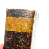 Very Wonderful 19th Century Paint Decorated Treen Book Box with Slide Opening, Signed Mark Bailey
