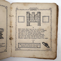 The Riddler, G.W Cottrell, Boston, 1845 - Amazing Wallpaper Covered Book of Word Puzzles
