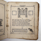 The Riddler, G.W Cottrell, Boston, 1845 - Amazing Wallpaper Covered Book of Word Puzzles