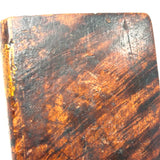 Very Wonderful 19th Century Paint Decorated Treen Book Box with Slide Opening, Signed Mark Bailey