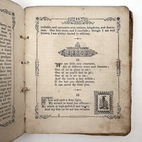The Riddler, G.W Cottrell, Boston, 1845 - Amazing Wallpaper Covered Book of Word Puzzles