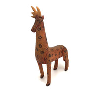 Older Mexican Folk Art Carved Deer Alebrije in the Manner of Manuel Jimenez