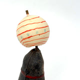 Completely Charming Old Wind Up Tin Toy Seal /Seal Lion with Make Do Spinning Ball
