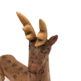 Older Mexican Folk Art Carved Deer Alebrije in the Manner of Manuel Jimenez