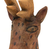 Older Mexican Folk Art Carved Deer Alebrije in the Manner of Manuel Jimenez