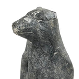 Mother Bear and Climbing Cub, Signed Inuit Stone Carving, 1969 (with Marble Base)