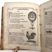 The Riddler, G.W Cottrell, Boston, 1845 - Amazing Wallpaper Covered Book of Word Puzzles