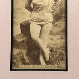 Set of 3 1890s Kinney Brothers Actresses Series Cigarette Cards, Newly Matted